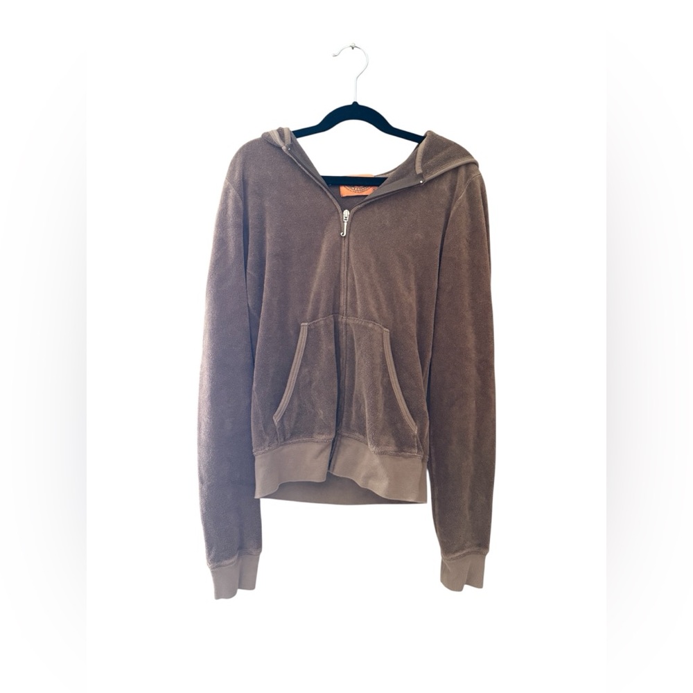 VTG Juicy Couture brown Zip-Up Sweater